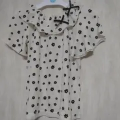 花柄フリルトップス 120