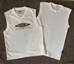 Umbro ノースリーブタンクトップ ホワイト　ばら売りOK