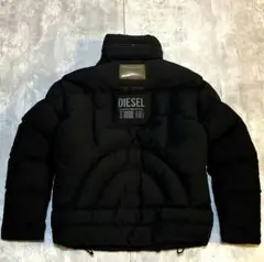 DIESEL ブラック ダウンジャケット　美品 中古・古着通販】DIESEL (ディーゼル) ダウンジャケット