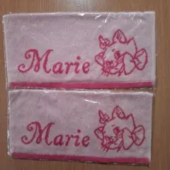 おしゃれキャット　マリー　ディズニー　Disney　タオル　ピンクタオル　ねこ