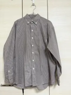 everyone tattersall check ボタンダウンシャツ　（S）