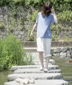 美品【THE9SHOP】SUMMER HAT ホワイト - メルカリ