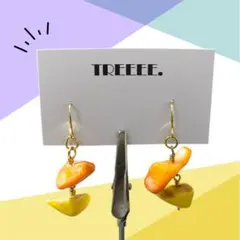 No. 175 ハンドメイドピアス イヤリング 金属アレルギー対応