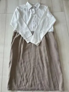 Milk Tea 授乳 ワンピース マタニティ モカベージュ フリー