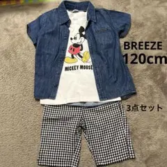 BREEZE 半袖　デニムシャツ　120cm