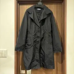 黒コート 膝丈