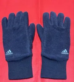 adidas フリース手袋 ネイビー メンズ