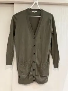 ナチュラルビューティーベーシック　薄手ロングカーディガン