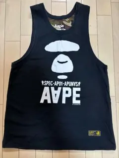 AAPE タンクトップ SPEC-AP01-APUNVS ブラック