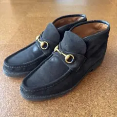 GUCCI ブラック チャッカブーツ　グッチ　ホースビットブーツ