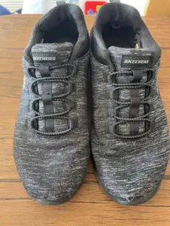 SKECHERS ブラック スニーカー 23.5cm