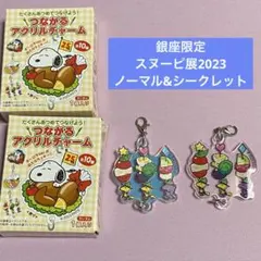 スヌーピー 銀座2023 つながるアクリルチャーム【シークレット】ウッドストック