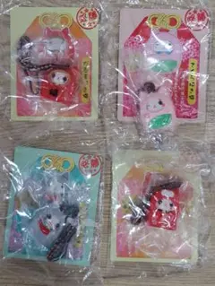招き猫キーホルダー４種