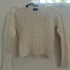 Ralph Lauren ケーブルニットセーター アイボリー　120