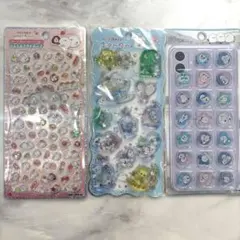 【正規品】シマエナガ✨ジュエルプチドロップ♡ウォーターシール♡おはじきシール♡