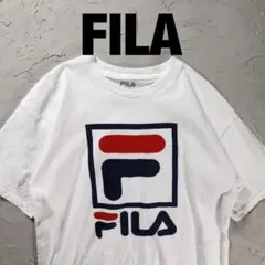 FILA 白Tシャツ　企業ロゴのサムネイル