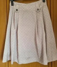 BURBERRY BLACK LABEL フレアスカート ベージュ