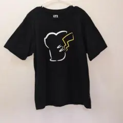 【人気コラボ】ユニクロ UT ポケモン ピカチュウ Tシャツ ブラック Lサイズ