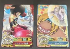 【希少】ワンピースカード　ベリーマッチ　ダブル ルフィ フォクシー