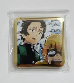 鬼滅の刃スクエア缶バッジ 竈門炭治郎 我妻善逸