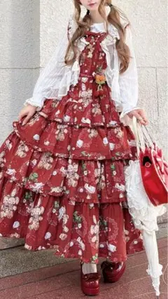 うさクマティアードワンピース　人気海外ロリィタ 新品