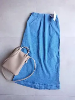 未使用GLOBAL WORK デニムIラインスカート