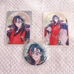 にじさんじ魁星ART OF NIJISANJI缶バッジ＆ランダムカードおまけ付き