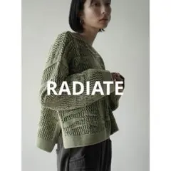 新品＊RADIATE リーフジャガード透かし編みニット