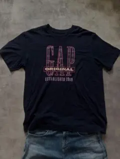 00s【OLD GAP】Big logo tee/y2k/c-boy/swag
