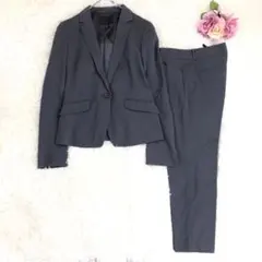 【美品】2022 iCB スーツ　セットアップ　アンクルパンツ　グレー　M/S