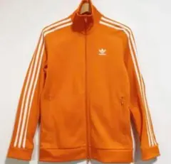 adidas トラックジャケット オレンジ トレフォイルロゴ 古着 【M】