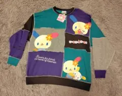 新品　サンリオ　ウサハナ　長袖パッチワークＴシャツ　長袖トレーナーのサムネイル