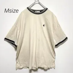 JaVa ジャバ リンガーTシャツ 刺繍 M ベージュ ビッグシルエットのサムネイル
