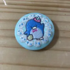 サンリオキャラクターズ 刺繍缶バッジ タキシードサム