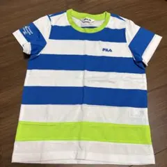SALE！ほぼ新品！FILA 青白ストライプ Tシャツ 100cm