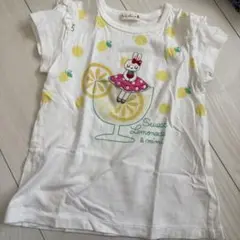 KP ニットプランナー レモネードデザイン フリル付きTシャツ