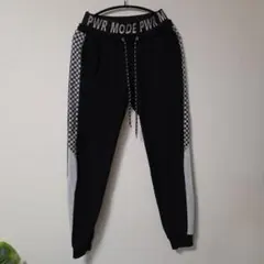 New Look ジョガーパンツ チェッカー柄 スウェット 黒 L 相当