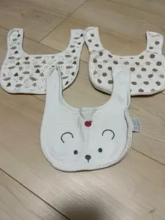 ベビー スタイ 3枚セット クマデザイン　表裏