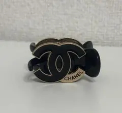 CHANEL バレッタ CHANEL ヘアクリップ ブラック/ゴールド