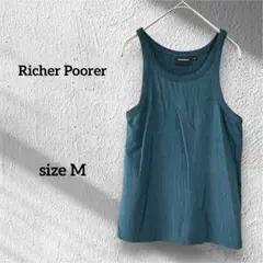 Richer Poorer ティール タンクトップ M
