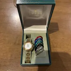 ボ*ブ様 不稼動 GUCCI グッチ チェンジベゼル レディース 腕時計 箱付