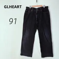 秋冬✨GLHEART コーデュロイ クロップドパンツ 紺【91cm】c11048