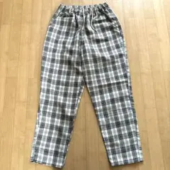 repopi armario チェック柄ロングパンツ