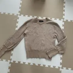 QUEENS COURT ベージュ ニットセーター