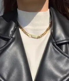 ゴールド 太めチェーン ゴールド サージカルステンレス 超人気❣️ ネックレス