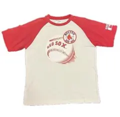 MLB ボストン レッドソックス 半袖 ラグラン Tシャツ Lサイズ KIRINのサムネイル