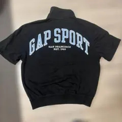 GAP ハーフジップ　スウェット　半袖