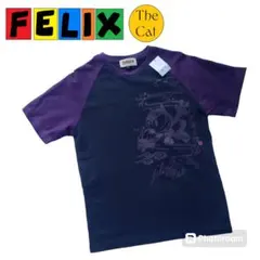 未使用　FELIX THE CAT　ラグランtシャツ　幸運黒猫　中根保㈱　タグ付のサムネイル