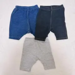 ♡UNIQLO ♡レギンス3枚セット♡7部丈♡70サイズのサムネイル