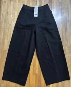 UNIQLO ブラック ガウチョパンツ Mサイズ　新品タグ付き